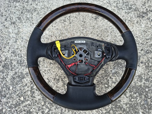 Volante pelle legno ford - legno,
