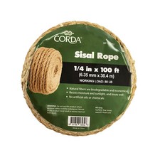 Corda 1/4 in x 100 ft. Sisal