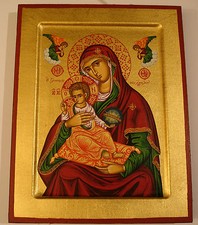 Icona Madonna Maria "Calmamento degli Angeli" Gesù Madonna Icona Icona икона