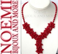 COLLANA DONNA VERO CORALLO NO PASTA CRISTALLI OFFERTISSIMA CO257