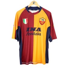 2001-02 Roma Maglia Champions League Kappa Ina XL  SHIRT MAILLOT TRIKOT