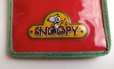 Snoopy Peanuts vintage wallet portafogli plastica vintage anni 80 