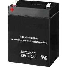 Batteria di sostituzione polarità corretta 12 V/2,9 Ah - Monacor TXA-110/Early MA-101