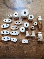 materiale elettrico antico vario pz 20 in ceramica