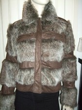 FUSCO PELLICCIA ECOLOGICA SINTETICA FAUX FUR PELZ COYOTE VOLPE FOX FUCHS GIACCA