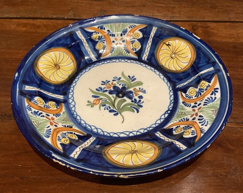 Antico grande piatto ceramica