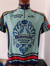 maglia ciclismo originale vintage team EDOARDO BIANCHI FRANCE 2002 TG L