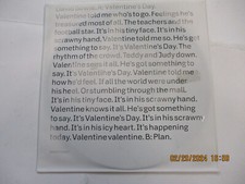 DAVID BOWIE - VALENTINE'S DAY