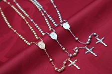 Collana croce rosario CATENA