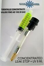 TURAFALLE A SIRINGA 8ml + FLEX BLOCCA PERDITE GAS R134A CONDIZIONATORE FRIGO AUT