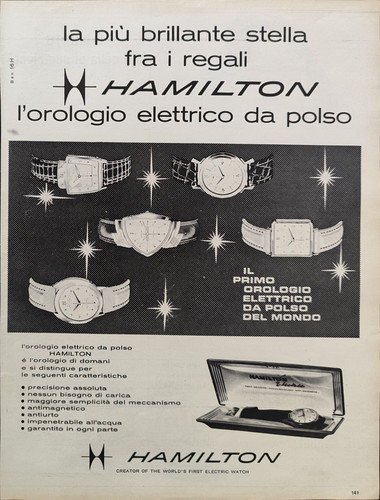 Hamilton pubblicità 1959 - pubblicità,