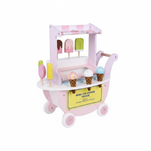 Carrello gelati legno - carrello,