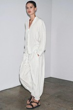 ZARA Set In Lino A Righe
