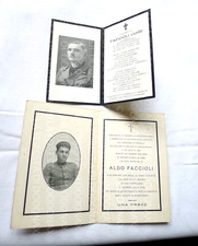 VECCHIO LUTTINO MILITARE MORTE FAMIGLIA FACCIOLI WW2 MILITE FERROVIA TRENO