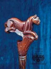 Bastone intagliato in legno