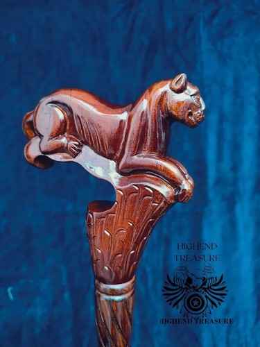 Bastone intagliato legno - intagliato,