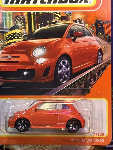 Matchbox fiat 500 turbo 2019 - matchbox,