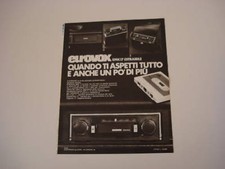 advertising Pubblicità 1976 STEREO EUROVOX
