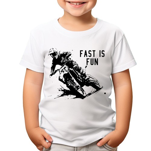 Shirt fast fun dirt biker - fast,