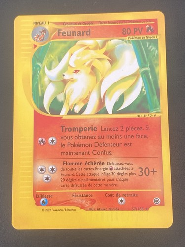 Carte pokemon feunard 165 - pokemon,