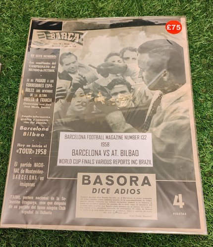 Rivista calcio barça 1958 - calcio,
