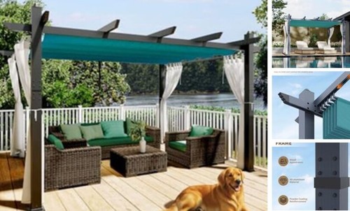 10x13 outdoor pergola with - ,
