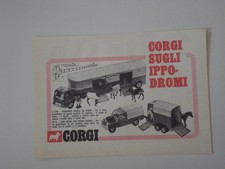 advertising Pubblicità 1973 CORGI TOYS LAND ROVER/TRASPORTO CAVALLI