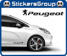 COPPIA ADESIVO PEUGEOT LOGO E