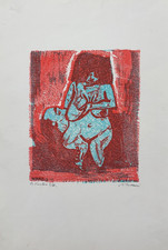 Mino Maccari Litografia Firmata Prova d'Autore I/II Arte '900 Espressionismo