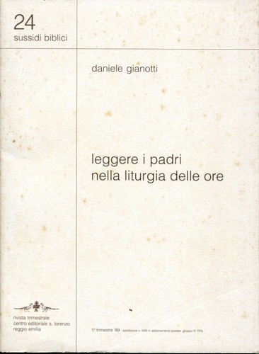Leggere padri nella liturgia - i,