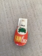 FARLUX PILE GIOCO PUBBLICITARIO IN LATTA ANNI '50 RANA A MOLLA CLIC CLAC - RARO