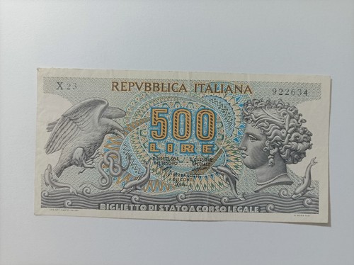 500 lire aretusa decr - 500,