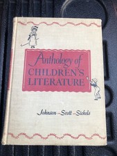 Vintage Book Anthology of Children's Literature Johnson Scott Hardcover 1948