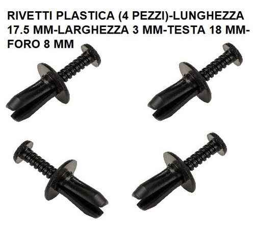 Rivetti plastica lunghezza - rivetti,