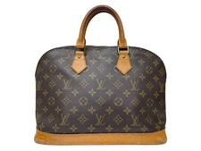 Borsa a mano LOUIS VUITTON marrone Alma PM monogramma M53151 tela usata auten...