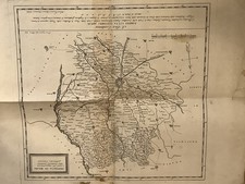 Provincia Mappa Milano Cagnoni Acquaforte Originale Stampa Antica 1789