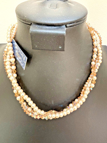 Collana multifilo cristallo