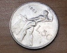 1963 Italy 50 Lire 