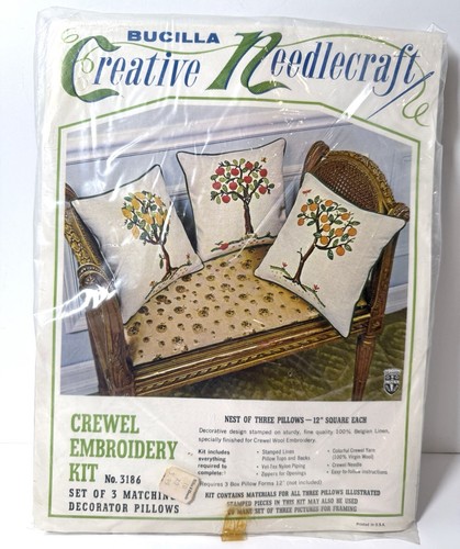 Kit ricamo crewel vintage