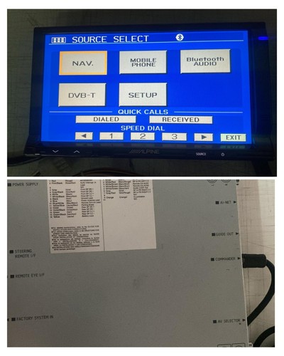 Sistema alpine monitor due din - alpine,