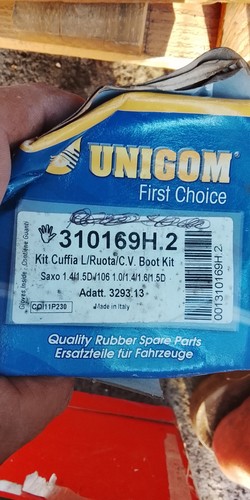 Cuffia semiasse lato ruota - cuffia,