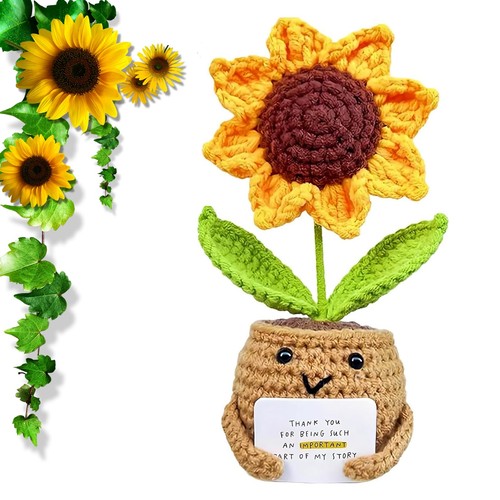 Girasoli uncinetto regali - girasoli,
