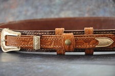 Cintura in pelle 4 cm vera