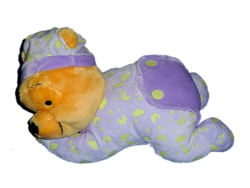 Peluche winnie mauve couche - winnie,