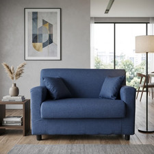 Divano posti blu tessuto - divano,