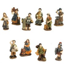 Set 10 Personaggi per Presepi