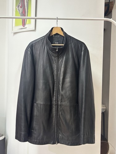 Trench pelle uomo hugo - uomo,