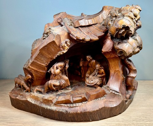 Presepe legno intagliato a - legno,