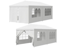 2PZ Gazebo Bianco Tettoia