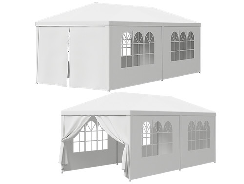 2pz gazebo bianco tettoia - gazebo,